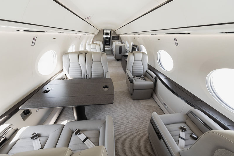 First Fully Outfitted Gulfstream G700 Interior
