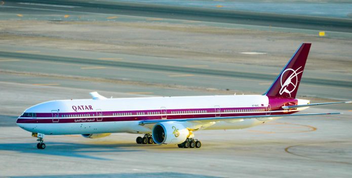 Qatar Airways 777 Retro Livery