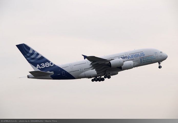 A380 MSN001 SAF flight