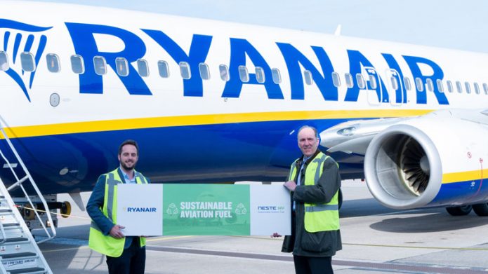 Ryanair Neste SAF Amsterdam