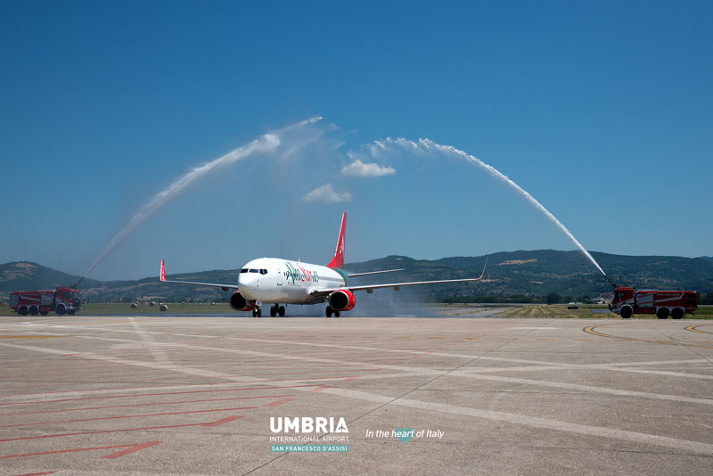 Inaugurazione volo Albastar Perugia LameziaTerme