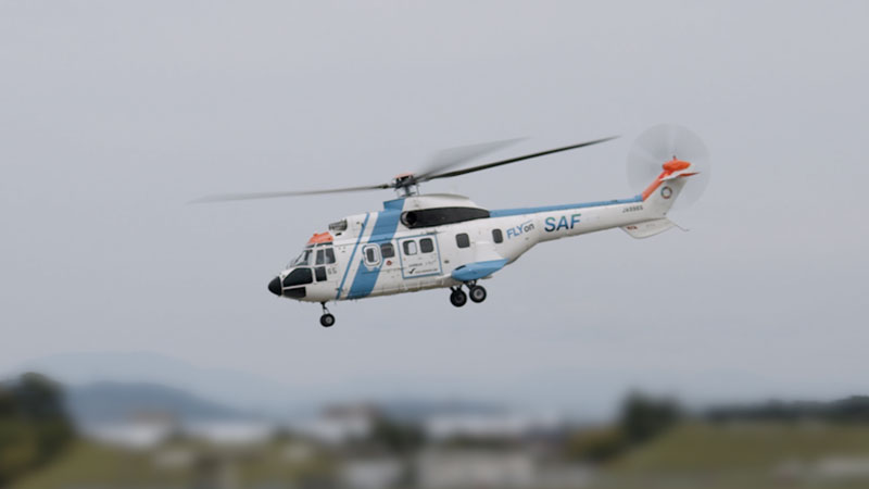Nakanihon Air H215 first SAF helicopter flight in Japan