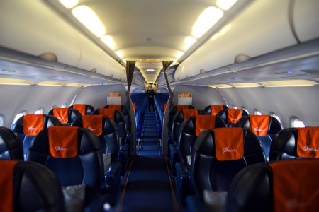 SU A320 cabin - SU - MXP-SVO 23-08-2018