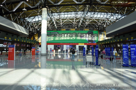 Check-in area @Moscow Sheremetyevo Terminal B - SU - MXP-SVO 23-08-2018