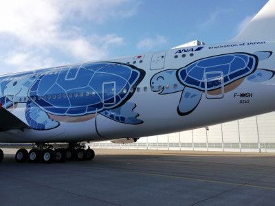Roll-Out ANA A380 "flying Honu" - Hamburg - 12/12/2018