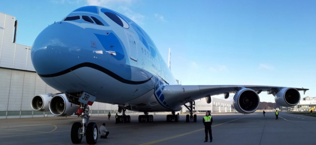 Roll-Out ANA A380 "flying Honu" - Hamburg - 12/12/2018