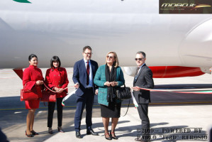 Albastar - presentazione velivolo "Pino d'Urso" - BGY - 05-03-2019